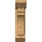 Ekena Millwork Olympic Slat Rough Sawn Bracket w/ Offset Brace, Western Red Cedar, 6"W x 16"D x 24"H BKT0604X16X24OLY06RWR - alternate 2